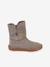 Barefoot TEX SUEDE FRODDO children's boots black+bordeaux red+gold+grey - vertbaudet enfant 