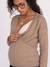 Front/Back Jumper, Maternity & Nursing beige+White - vertbaudet enfant 