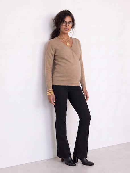 Front/Back Jumper, Maternity & Nursing beige+White - vertbaudet enfant 