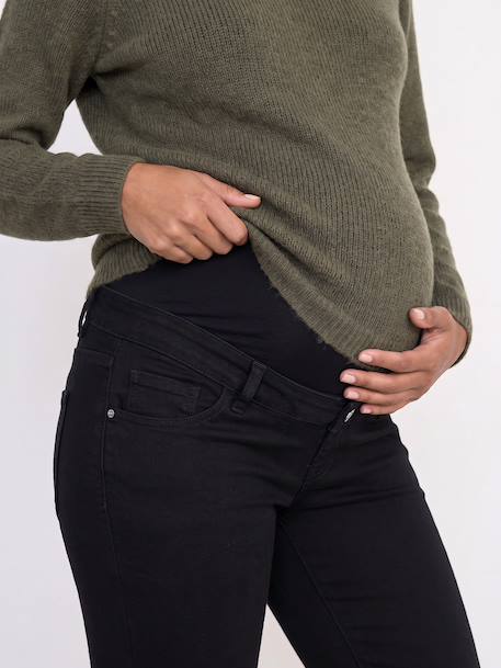 Slim flared maternity jeans black - vertbaudet enfant 