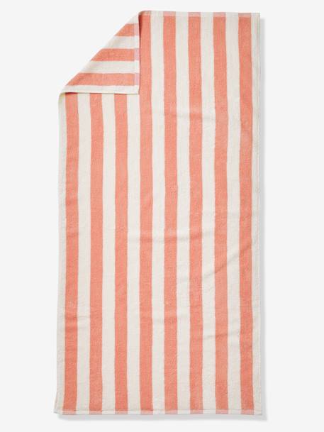 Striped Bath Towel with Recycled Cotton, Transat striped blue+striped pink+striped yellow - vertbaudet enfant 