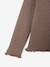 Sous-pull fille tricot prune+taupe - vertbaudet enfant 