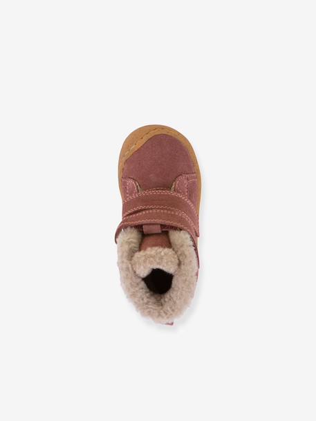 Boots fille MINNI SUEDE Froddo bleu pétrole+fuchsia+vieux rose - vertbaudet enfant 