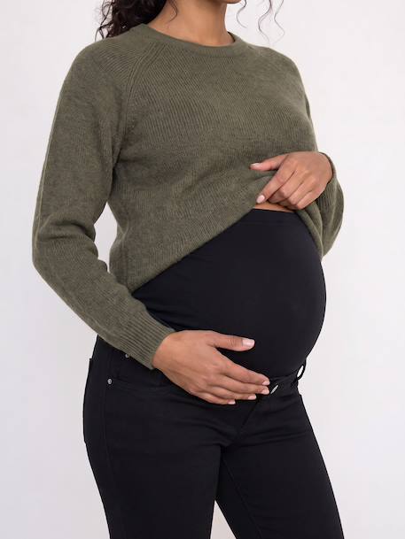 Slim flared maternity jeans black - vertbaudet enfant 