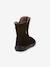 Barefoot TEX SUEDE FRODDO children's boots black+bordeaux red+gold+grey - vertbaudet enfant 