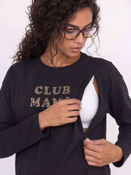Maternity and nursing T-shirt anthracite - vertbaudet enfant 