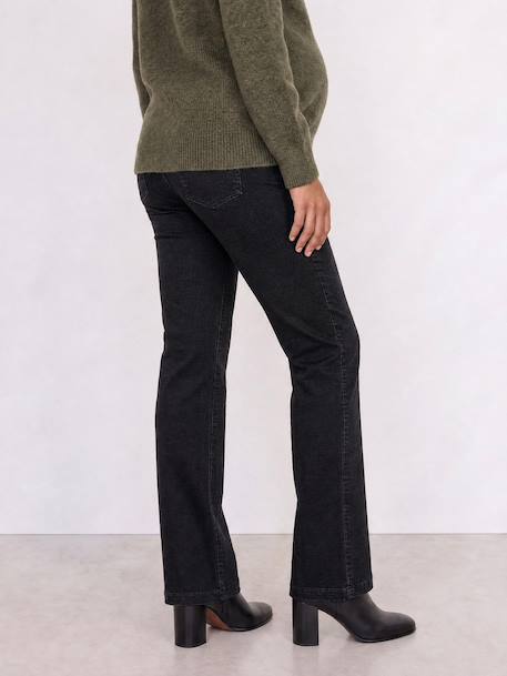 Slim flared maternity jeans black - vertbaudet enfant 