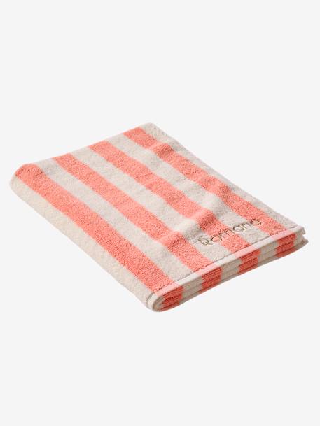 Striped Bath Towel with Recycled Cotton, Transat striped blue+striped pink+striped yellow - vertbaudet enfant 