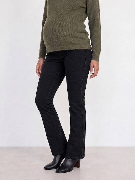 Slim flared maternity jeans black - vertbaudet enfant 