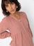 Blouse grossesse et allaitement en gaze coton biologique* bois de rose+vert sauge - vertbaudet enfant 