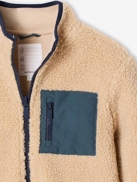 3-in-1 parka with removable inner jacket for boys pecan nut+slate blue - vertbaudet enfant 