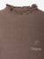 Knitted roll-neck top for girls plum+taupe - vertbaudet enfant 