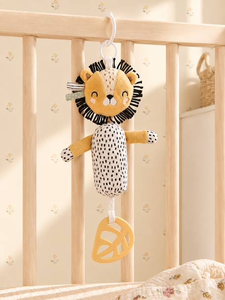 Hochet à suspendre sensoriel Lion marron - vertbaudet enfant 