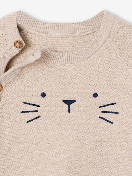 Newborn cardigan marl beige - vertbaudet enfant 