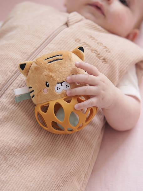 Silicone ball rattle TANZANIE yellow - vertbaudet enfant 
