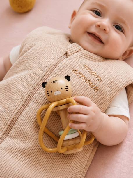 FSC® wooden sensory rattle yellow - vertbaudet enfant 