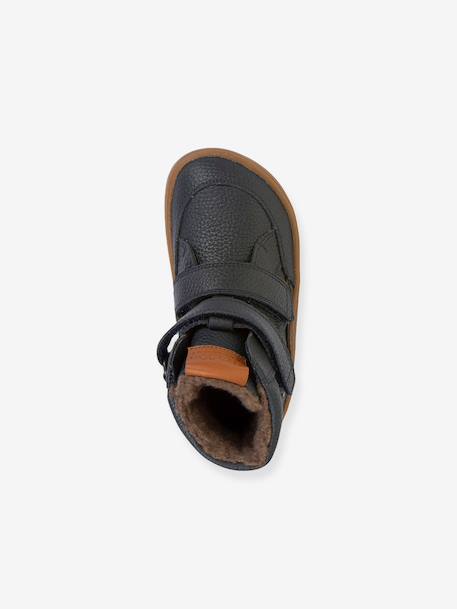 Chaussures d'hiver barefoot enfants BAREFOOT TEX WINTER Froddo bleu nuit+marron - vertbaudet enfant 