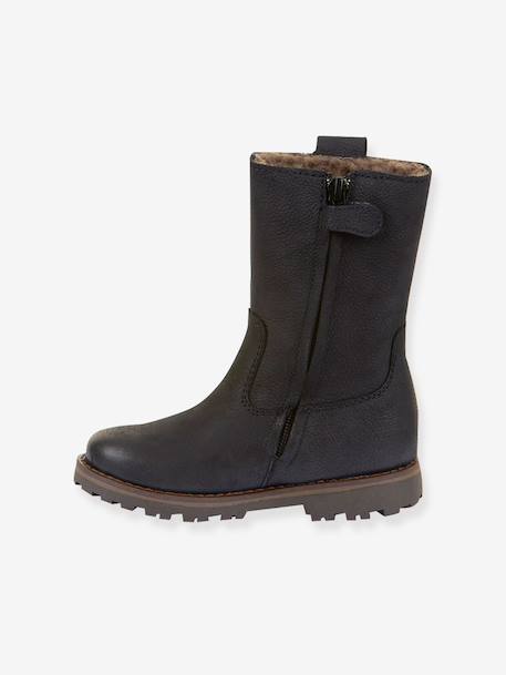 Girls' MAXINE TEX FRODDO boots black+night blue+petrol blue - vertbaudet enfant 