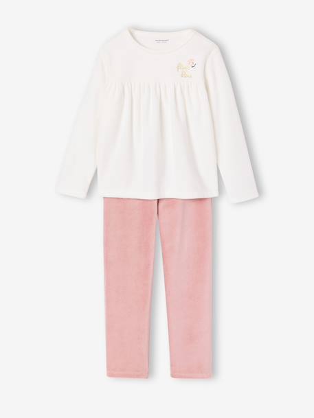 Lot de 2 pyjamas fille vieux rose - vertbaudet enfant 
