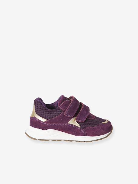 Baby first steps shoes with touch-fastening straps plum - vertbaudet enfant 