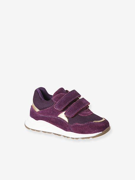 Baby first steps shoes with touch-fastening straps plum - vertbaudet enfant 