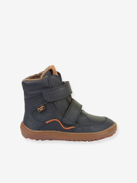 Children's barefoot winter shoes BAREFOOT TEX WINTER Froddo brown+night blue - vertbaudet enfant 