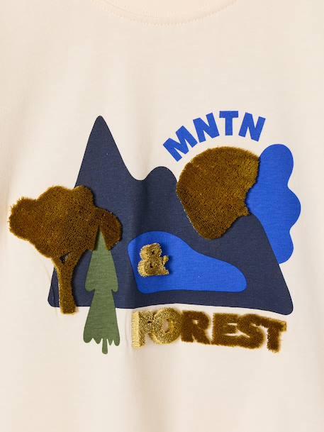 T-shirt manches longues garçon ecru - vertbaudet enfant 