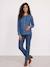 Maternity and nursing shirt medium blue - vertbaudet enfant 