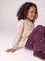 Long-sleeved blouse for girls blush+ecru - vertbaudet enfant 