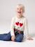 Long-sleeved T-shirt for girls ecru+rosy - vertbaudet enfant 