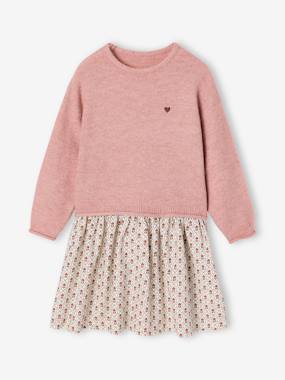 Robe 2 en 1 manches longues fille - vertbaudet enfant Fille-Robe-Robe 2 en 1 manches longues fille