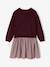 Robe 2 en 1 manches longues fille plum+rosy - vertbaudet enfant 
