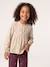 Long-sleeved blouse for girls blush+ecru - vertbaudet enfant 