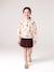 Corduroy Skirt with Heart Pockets for Girls anthracite+camel+mauve+peacock blue - vertbaudet enfant 