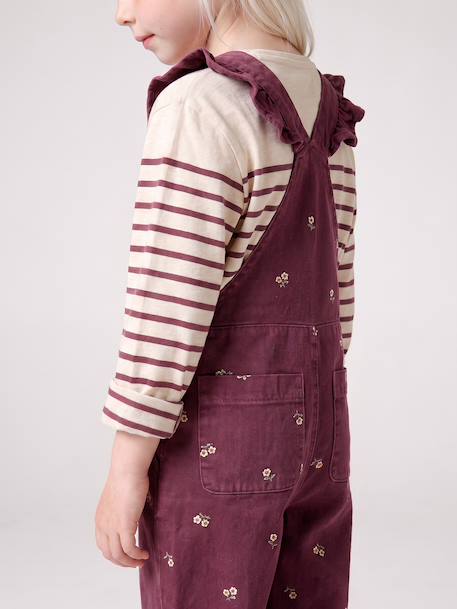 Dungarees for girls plum - vertbaudet enfant 