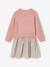 Robe 2 en 1 manches longues fille plum+rosy - vertbaudet enfant 