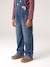 Wide-Leg Denim Dungarees for Girls black denim+denim grey+medium blue+stone - vertbaudet enfant 