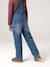 Wide-Leg Denim Dungarees for Girls black denim+denim grey+medium blue+stone - vertbaudet enfant 
