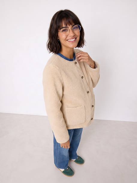 Maternity jacket with an adaptable fit ecru - vertbaudet enfant 