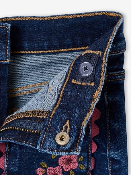Jean large fille bleu foncé - vertbaudet enfant 