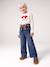 Long-sleeved T-shirt for girls ecru+rosy - vertbaudet enfant 