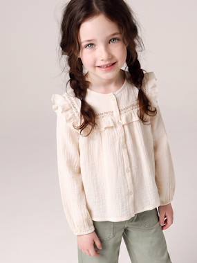 Chemise manches longues fille - vertbaudet enfant Chemise manches longues fille - vertbaudet enfant