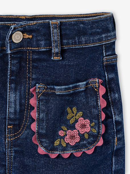 Wide-leg jeans for girls deep blue - vertbaudet enfant 