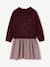 Robe 2 en 1 manches longues fille plum+rosy - vertbaudet enfant 