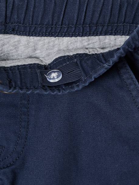 Pantalon large garçon bleu nuit+kaki - vertbaudet enfant 