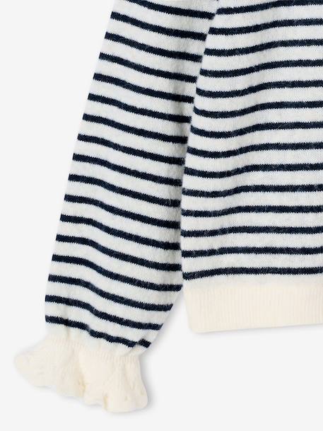 High-neck jumper for girls ecru - vertbaudet enfant 