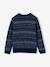 Knit jumper Jacquard for boys navy blue - vertbaudet enfant 