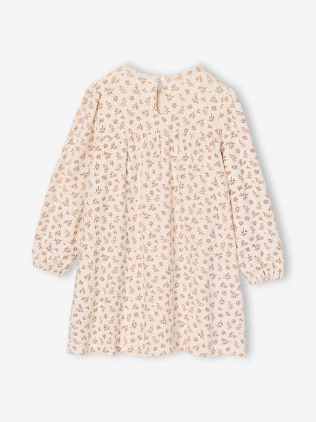 Ensemble robe 3 pièces enfant fille écru+mauve - vertbaudet enfant 
