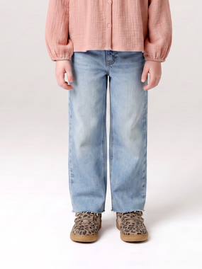 Jean droit fille - vertbaudet enfant -Jean droit fille