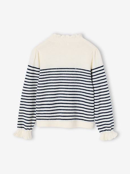 Pull col montant enfant fille écru - vertbaudet enfant 